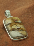 Brecciated Mookaite Pendant in Sterling Silver